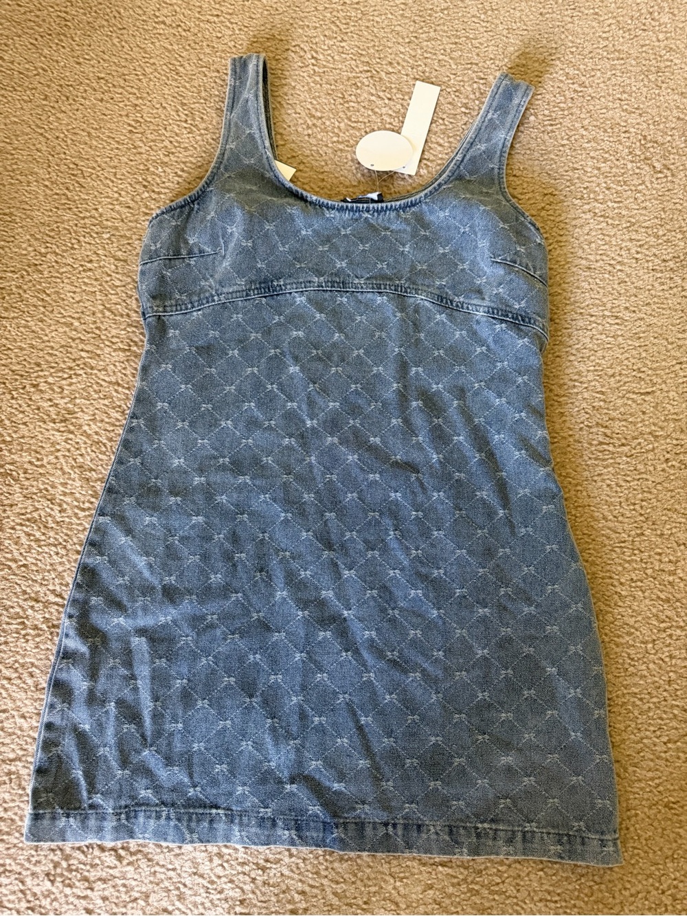 Workshop Republic Clothing Blue Denim Tank Slip Dress